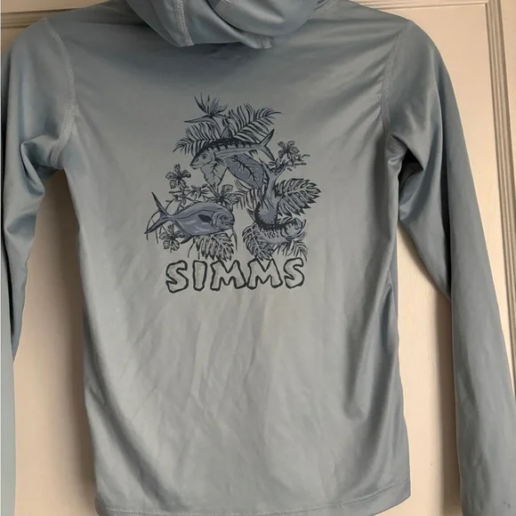 Simms Kids Light Blue Graphic Hoodie - Picture 4 of 6